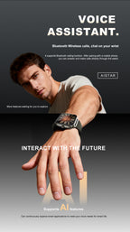 LENYES AISTAR Smartwatch AI Asistente Voz Monitor Salud SpO2 7-10 Días IP67 Negro