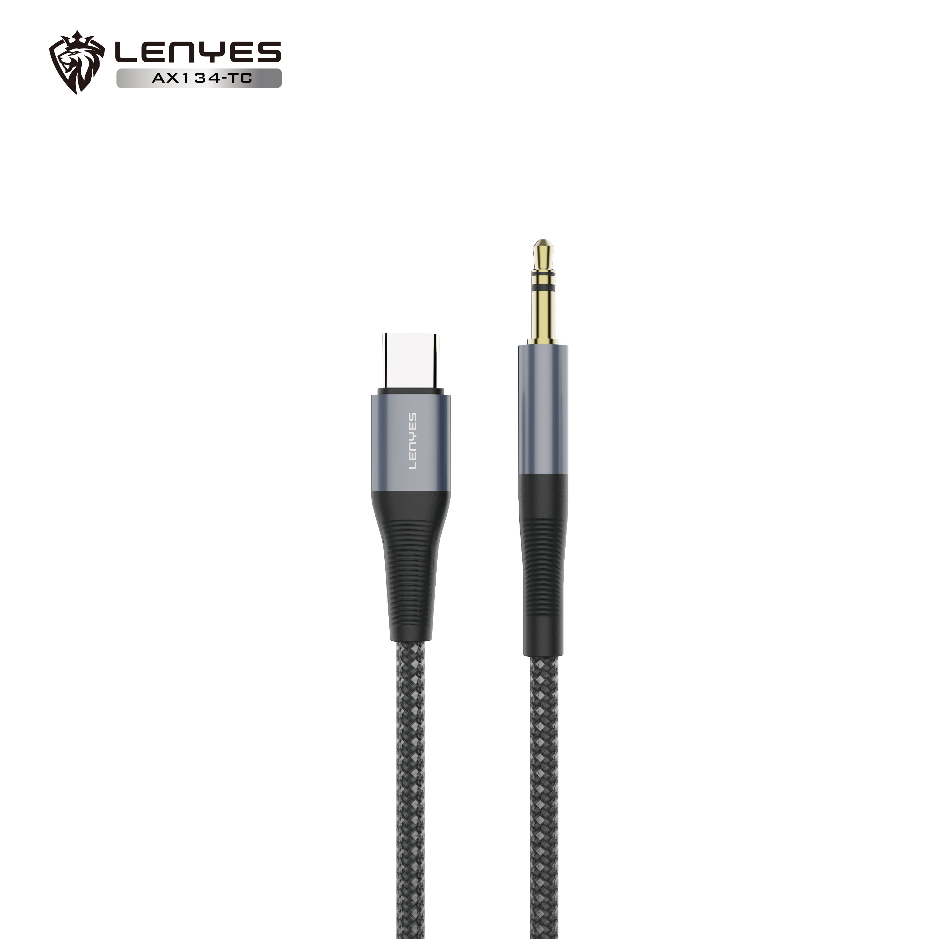 AX134-TC Cable Tipo-C a DC3.5 M/M -negro Lenyes