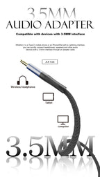 AX134-I Cable lightning a DC3.5 M/M -negro Lenyes