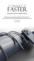 AX134-I Cable lightning a DC3.5 M/M -negro Lenyes