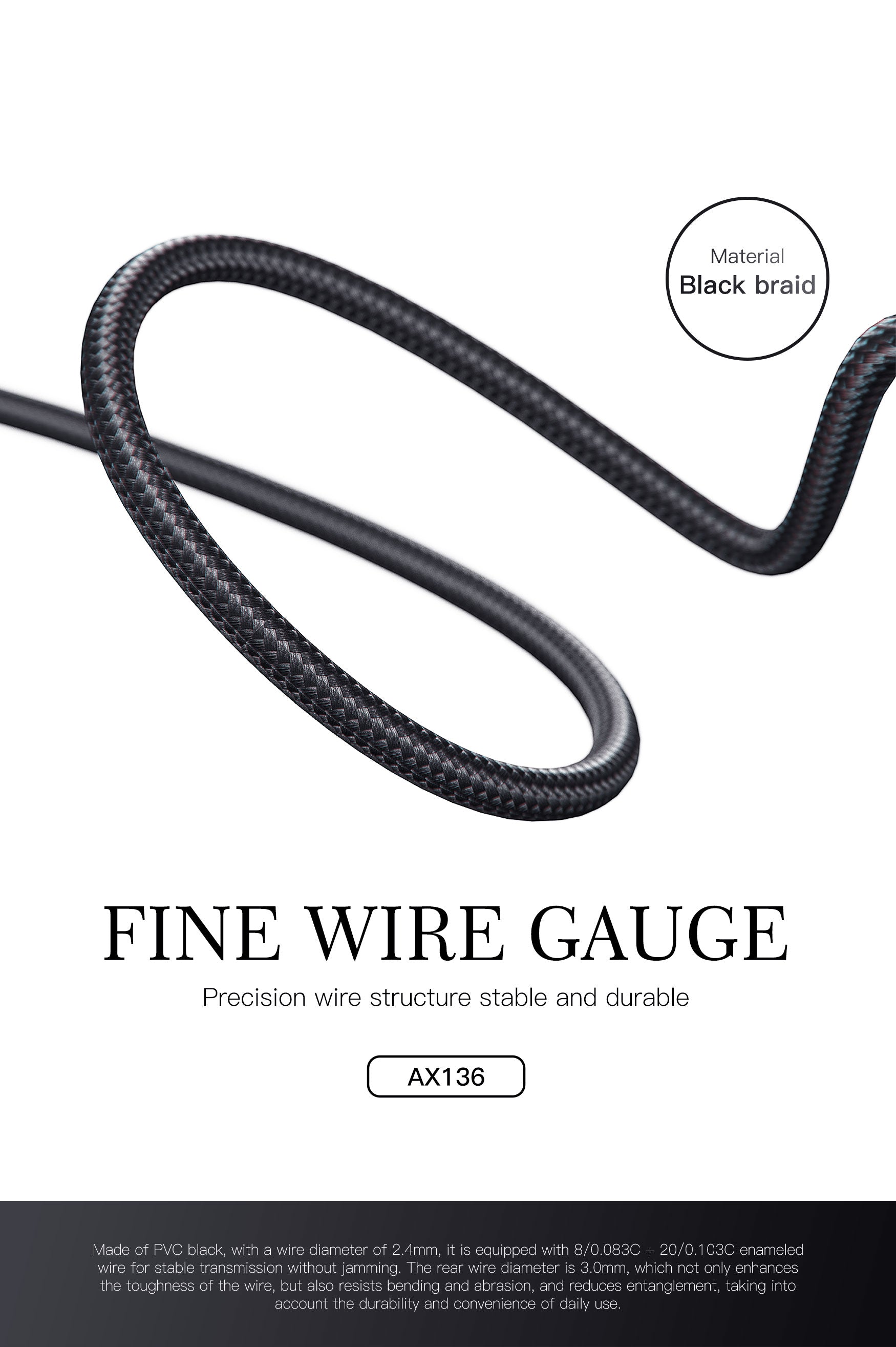 AX136 Adaptador auriculares DC3.5/Tipo-C -Lenyes