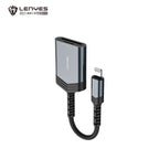 LENYES AX137-I Lector Tarjetas SD/TF Lightning iPhone iPad Aluminio