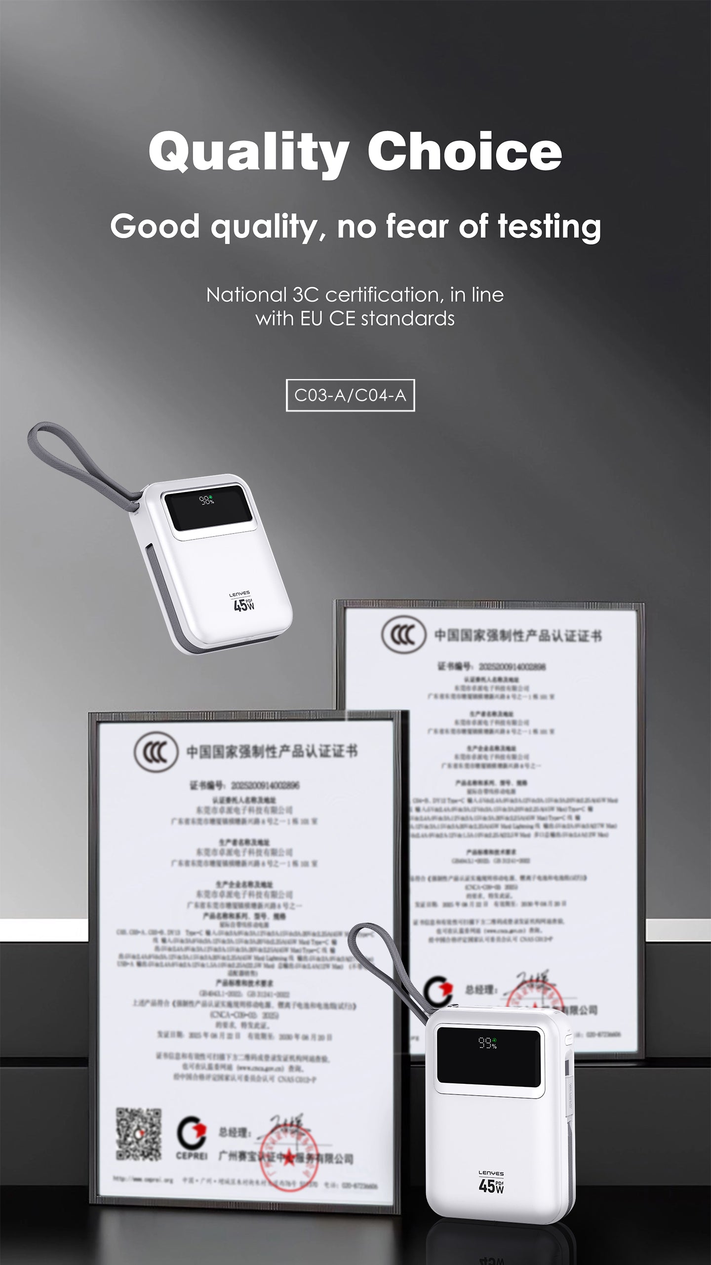 Powerbank 20.000mAH C03-A SILVER