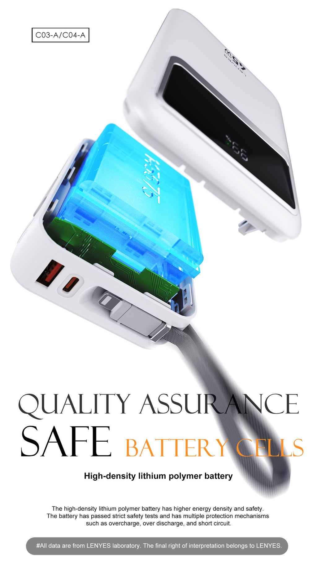 Powerbank 10.000mAH C04-A SILVER