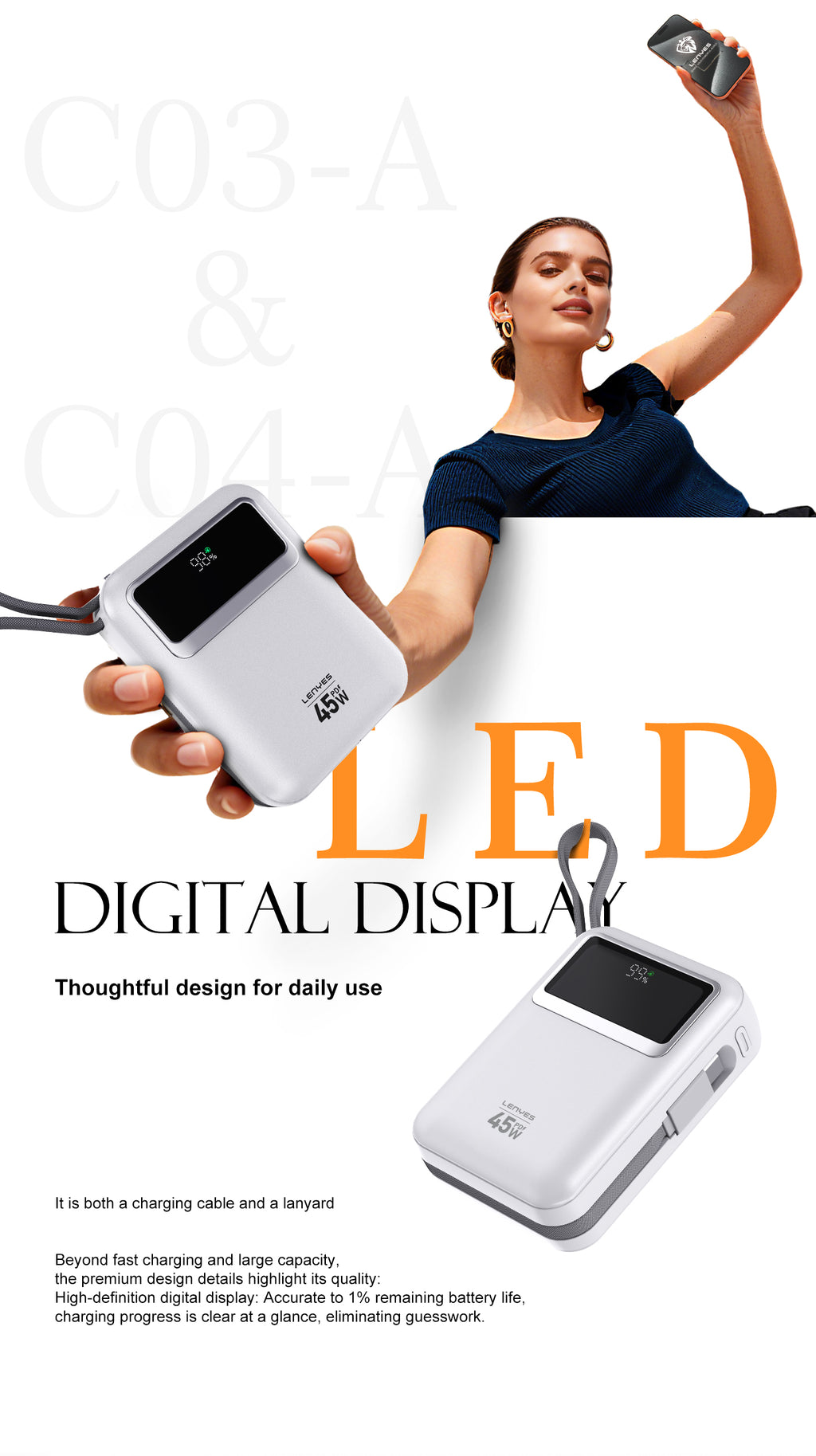 Powerbank 10.000mAH C04-A SILVER