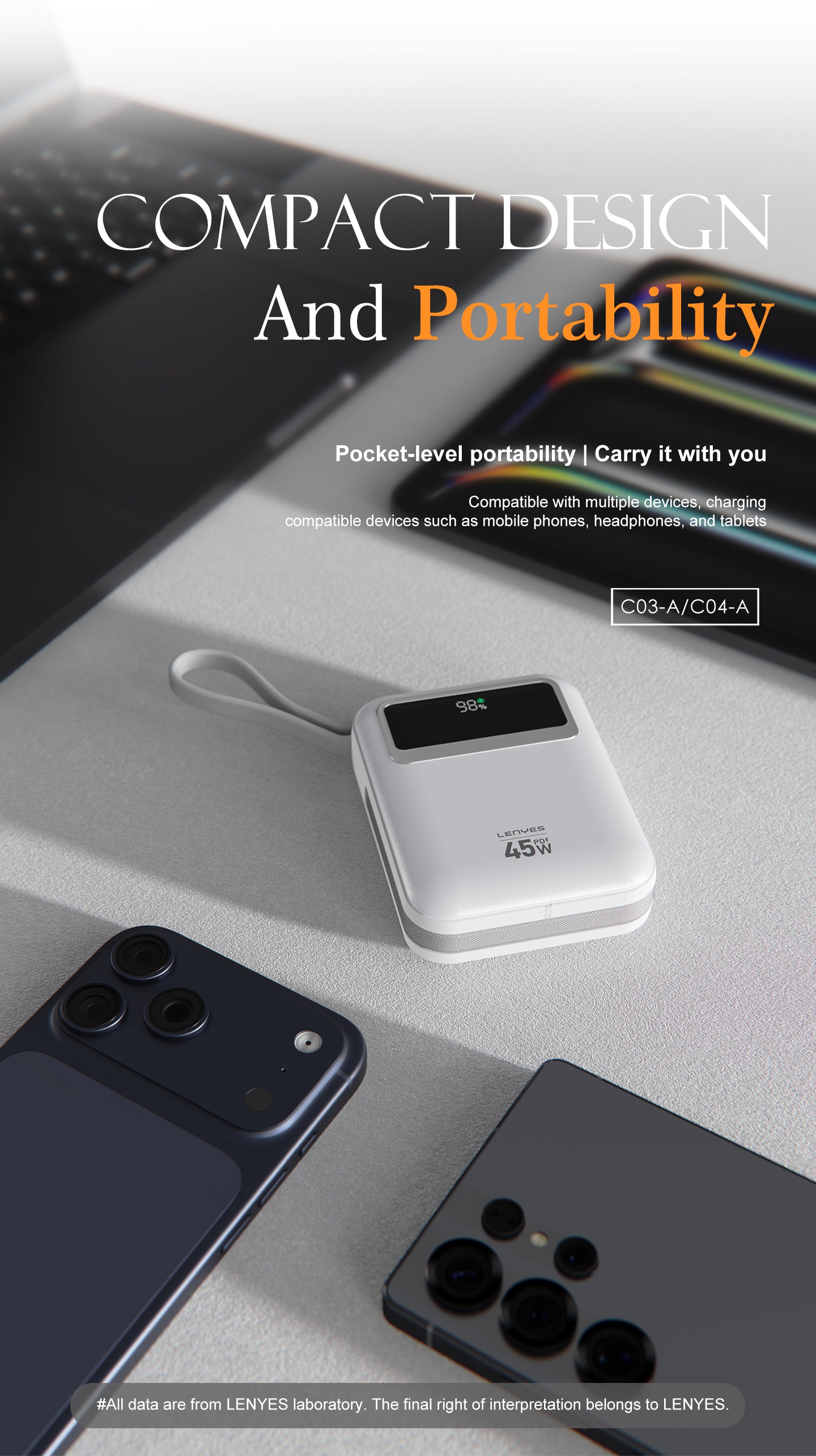 Powerbank 10.000mAH C04-A SILVER