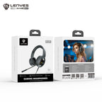 LENYES GH58 Auriculares Gaming Sonido Virtual 7.1 RGB Micrófono Negro