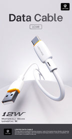 LENYES LC548 TC Cable de Silicona USB-A a USB-C 12W Carga Diaria