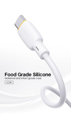 LENYES LC548 TC Cable de Silicona USB-A a USB-C 12W Carga Diaria