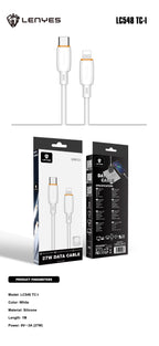 LENYES LC548 TC-I Cable de Silicona USB-C a Lightning 27W Carga Rápida