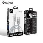 LENYES LC551 Cable de Datos USB-C a USB-C 60W Carga Rápida
