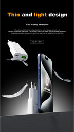 LENYES LCH11 Cargador Dual 20W USB-C + USB-A Carga Rápida Blanco