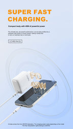 LENYES LCH90-EU Cargador USB-C 20W Carga Rápida Power Delivery Blanco