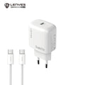 LENYES LCH90-EU Cargador USB-C 20W Carga Rápida Power Delivery Blanco