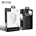 LENYES LCH94 Cargador 45W USB-C + Cable Tipo-C Carga Súper Rápida Blanco