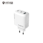 LENYES LCH96-EU Cargador GaN 65W 3 Puertos USB-C x2 + USB-A Blanco