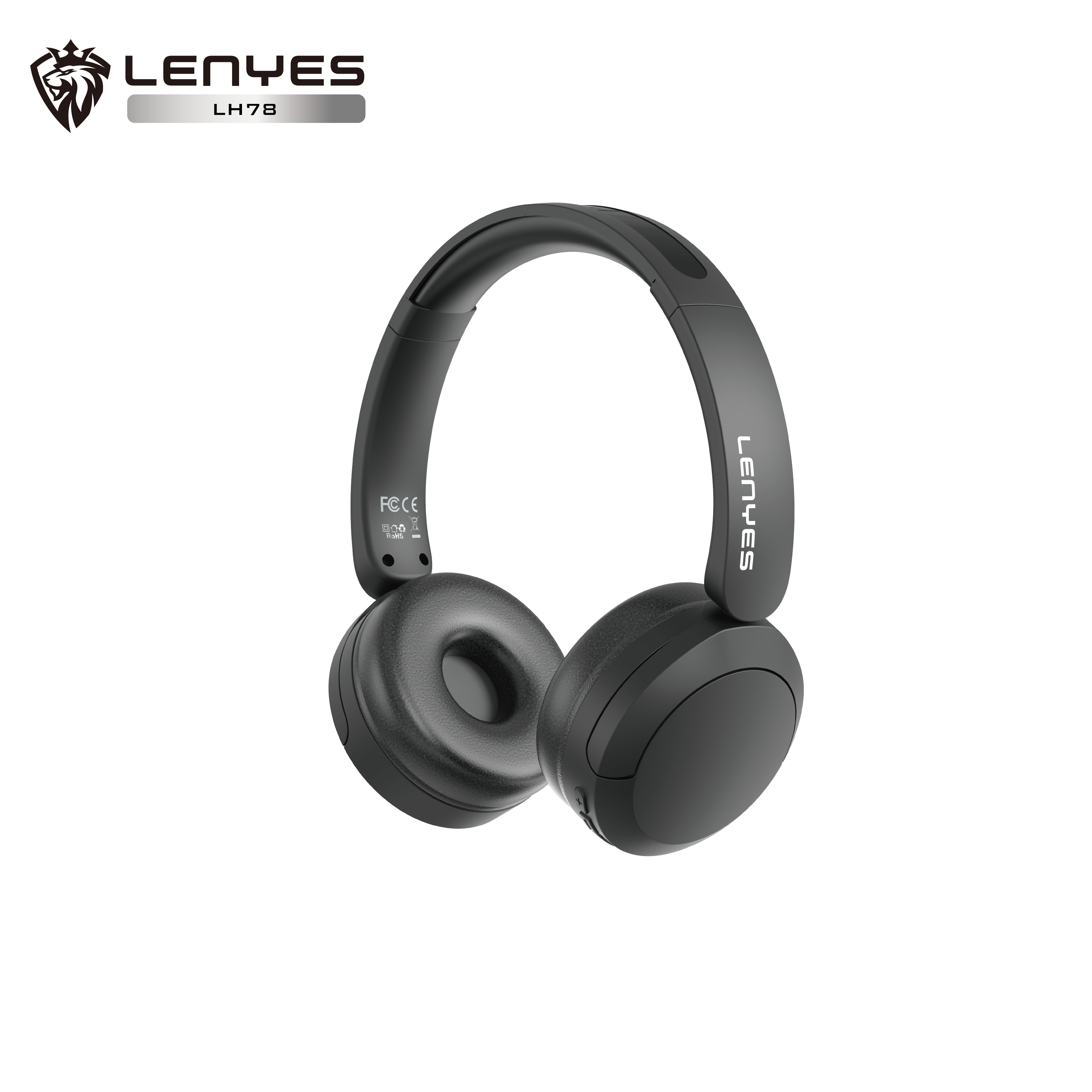 LENYES LH78 Auriculares Bluetooth 5.4 Over-Ear 25H Autonomía TYPE-C Negro