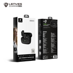 LENYES LM206 Micrófono Lavalier Inalámbrico USB-C 4.8g Reducción Ruido 20m Negro