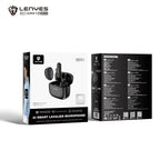 LENYES LM211 Micrófono Lavalier Inalámbrico USB-C 48KHz 24bit AI 50m 21h Negro