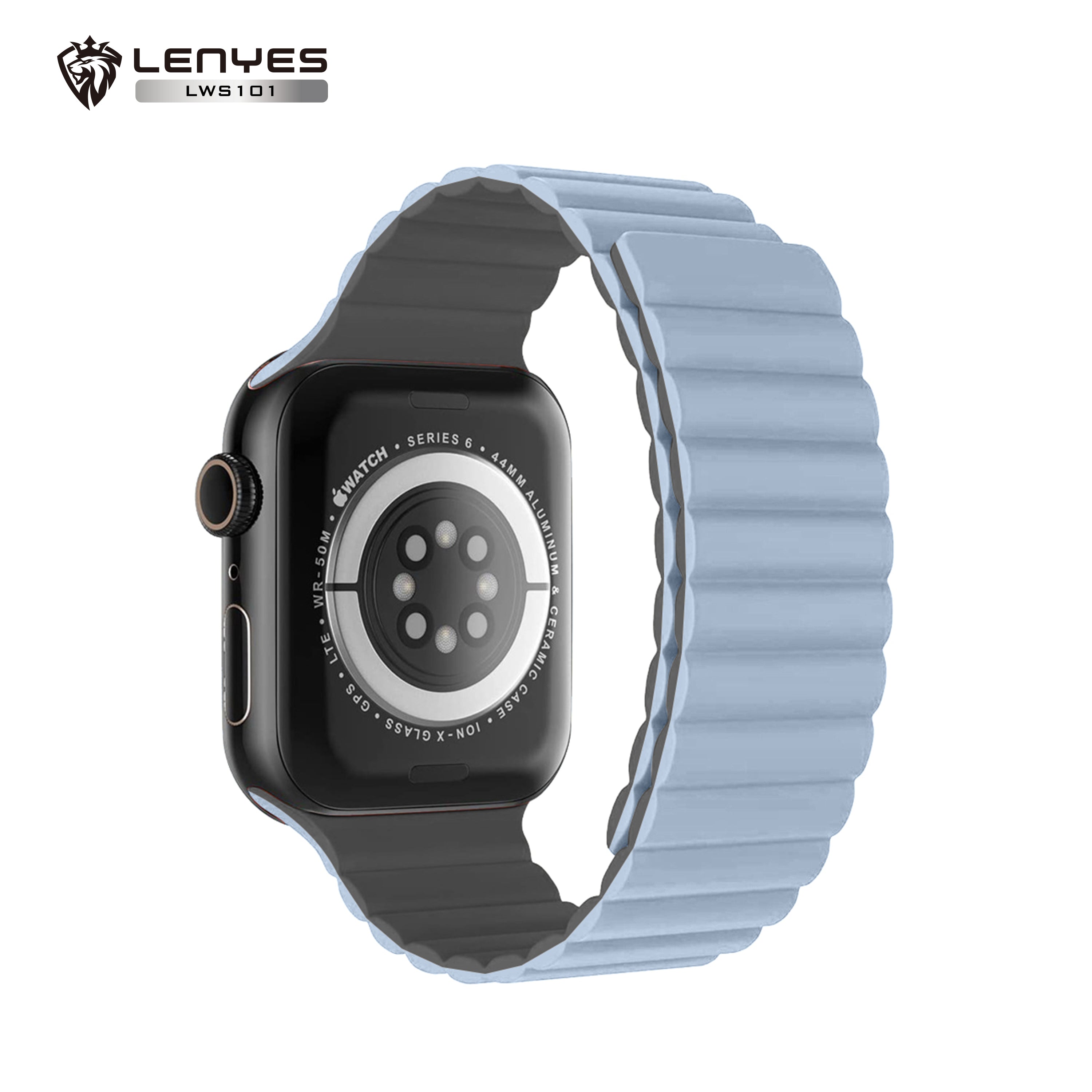 LENYES LWS101 Correa Magnética Apple Watch Ultra 49mm Silicona Ajustable