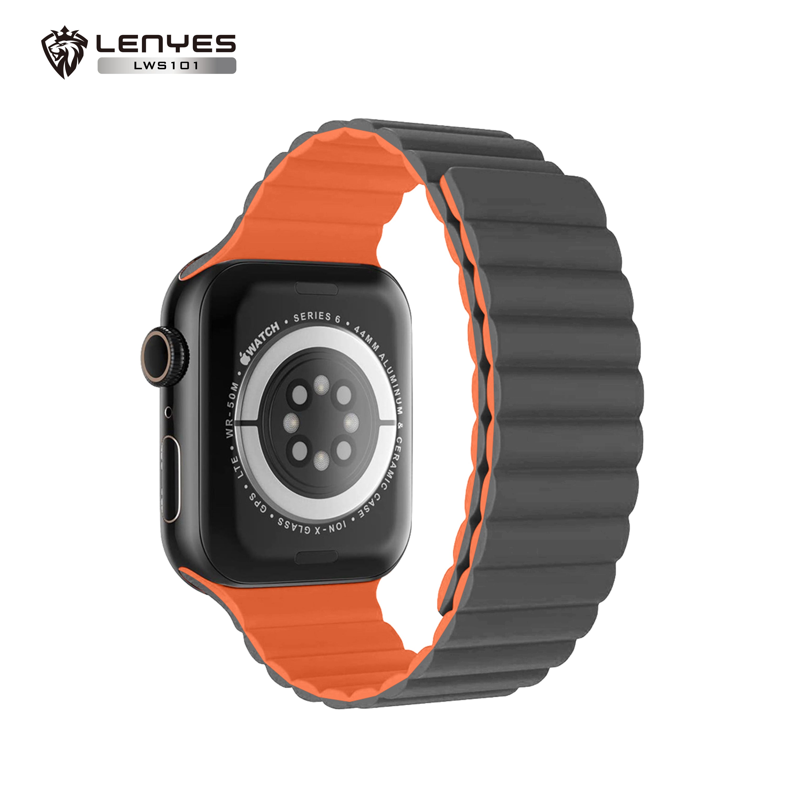 LENYES LWS101 Correa Magnética Apple Watch Ultra 49mm Silicona Ajustable