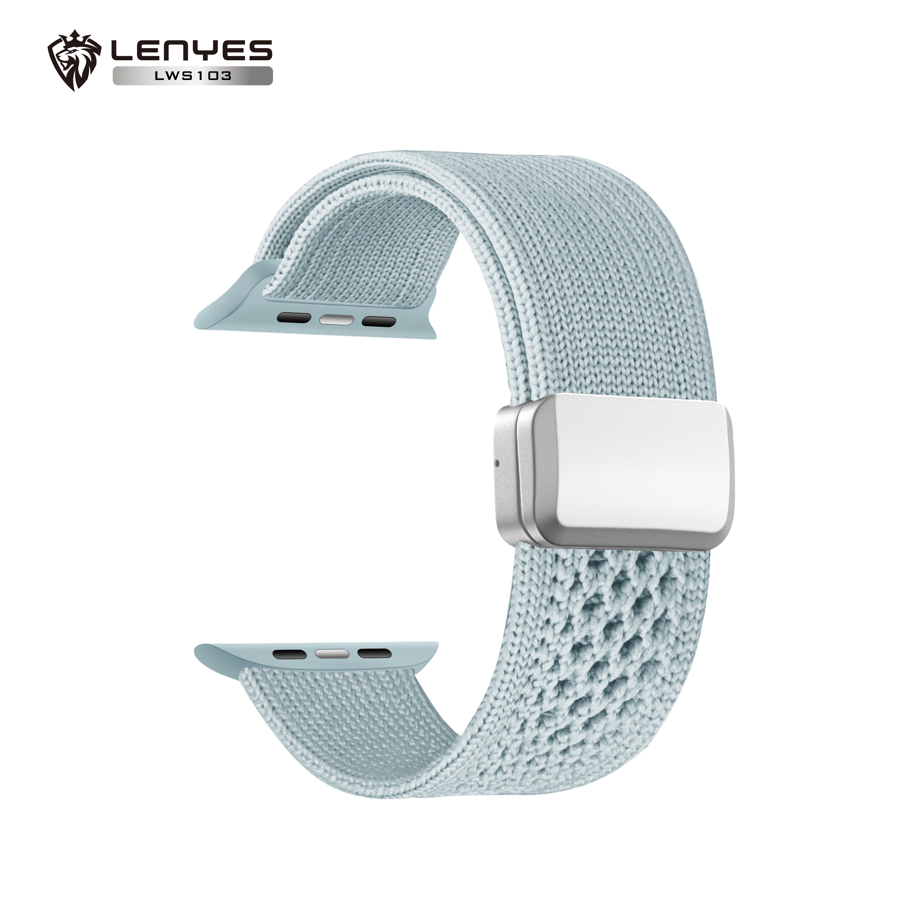 LENYES LWS103 Correa Nylon Trenzado Apple Watch Deportiva Transpirable Universal 38-49mm