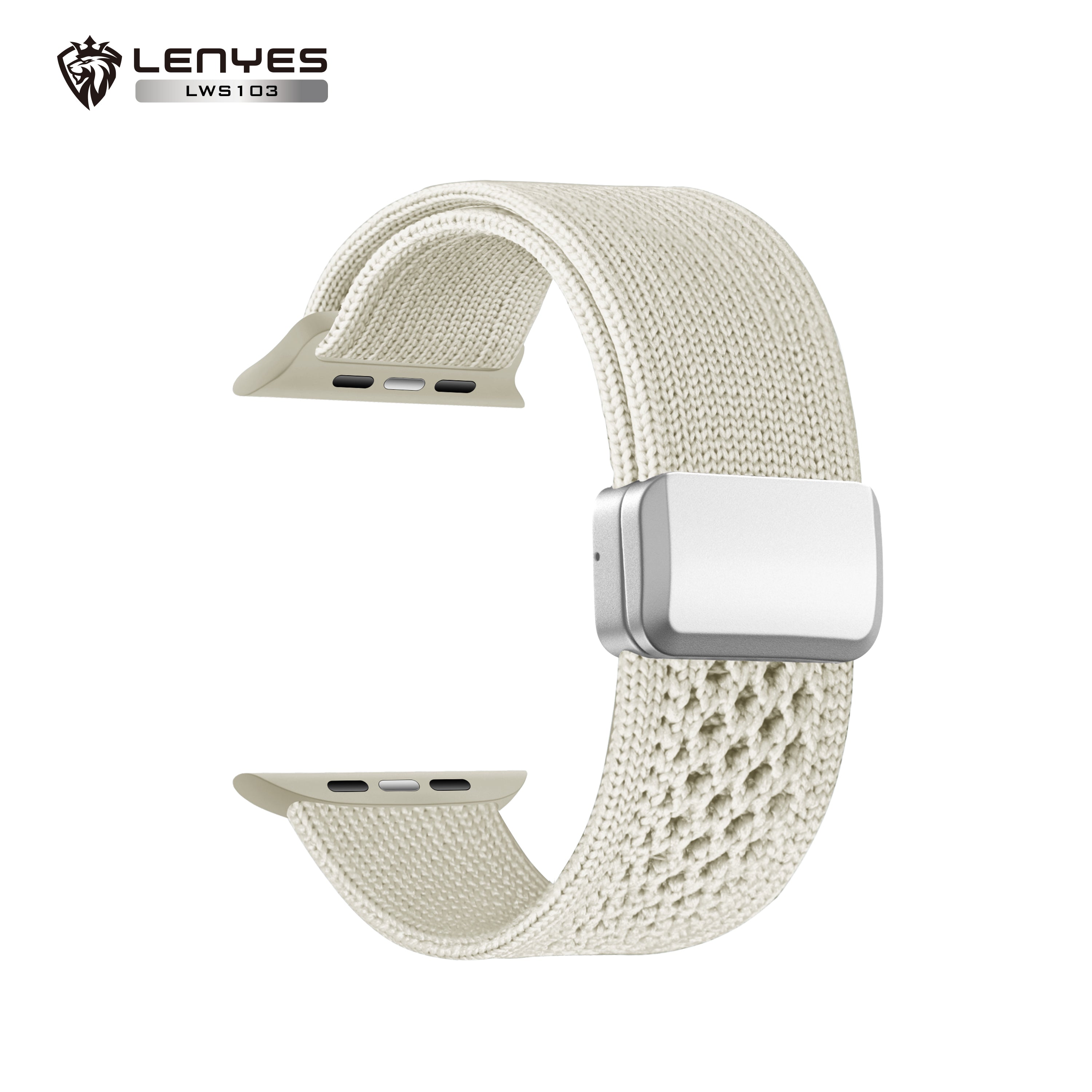 LENYES LWS103 Correa Nylon Trenzado Apple Watch Deportiva Transpirable Universal 38-49mm
