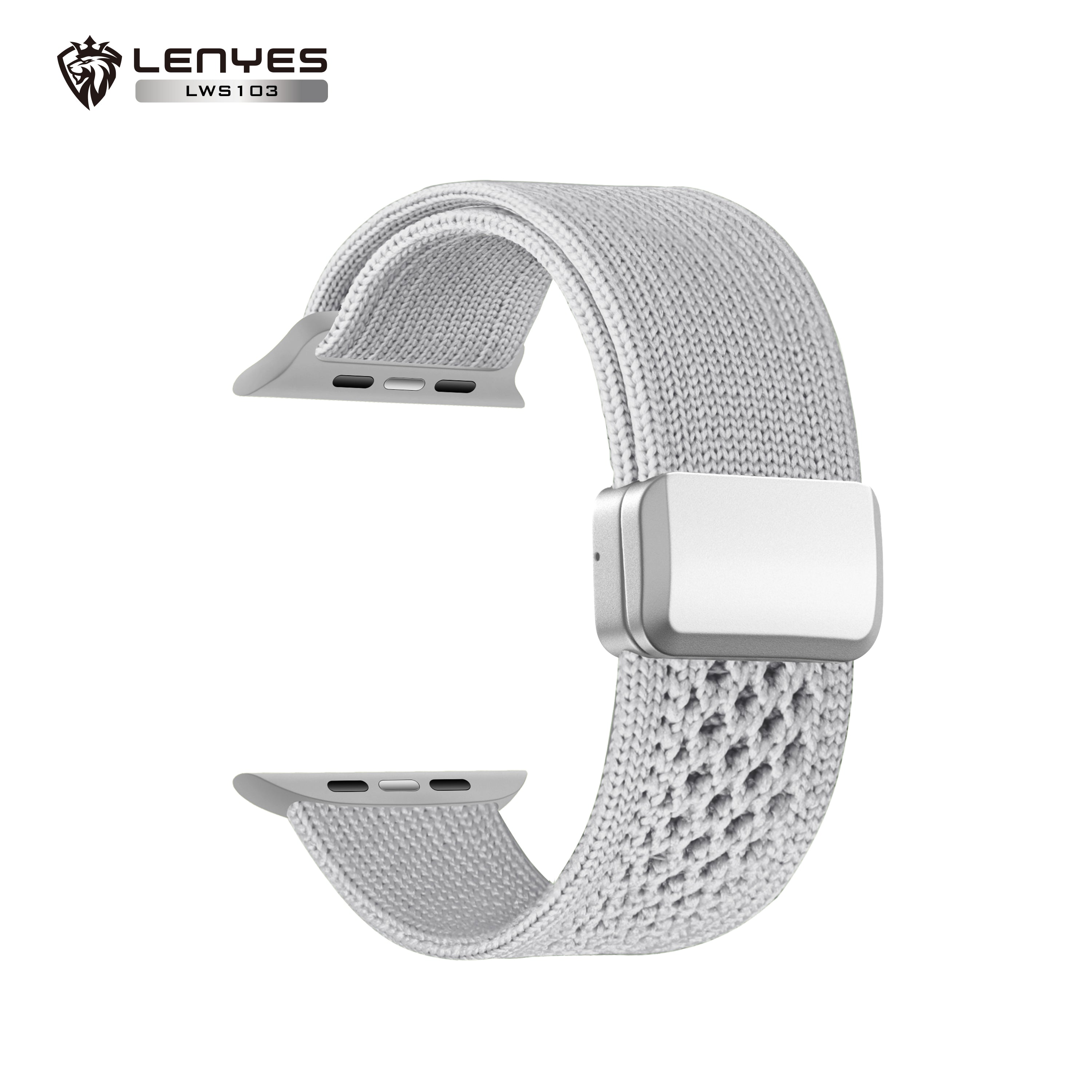 LENYES LWS103 Correa Nylon Trenzado Apple Watch Deportiva Transpirable Universal 38-49mm