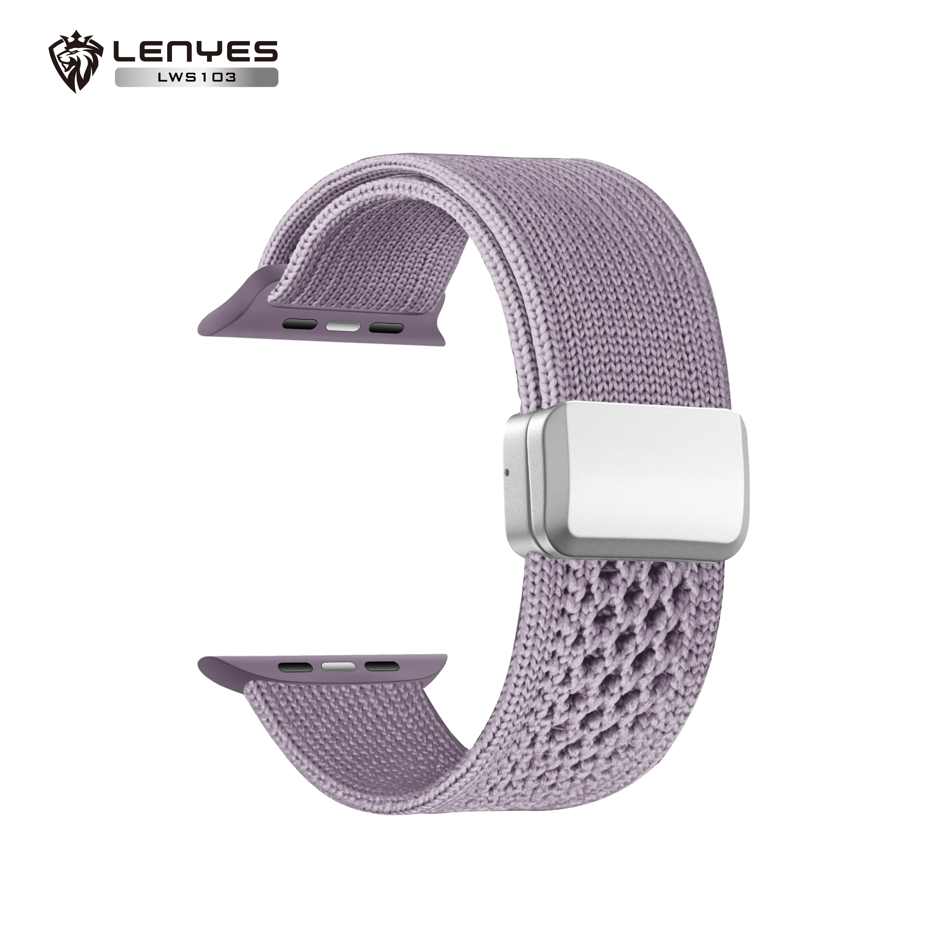 LENYES LWS103 Correa Nylon Trenzado Apple Watch Deportiva Transpirable Universal 38-49mm
