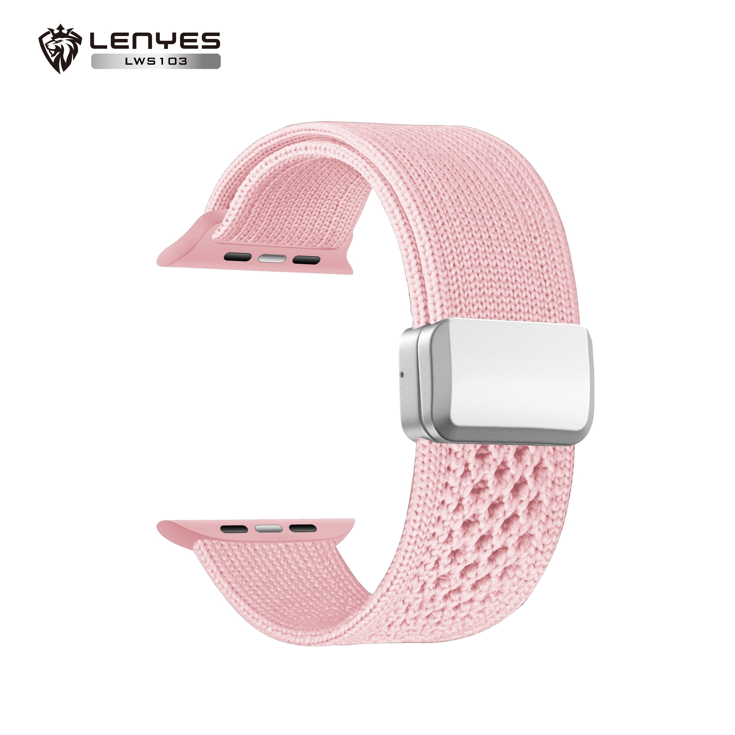 LENYES LWS103 Correa Nylon Trenzado Apple Watch Deportiva Transpirable Universal 38-49mm
