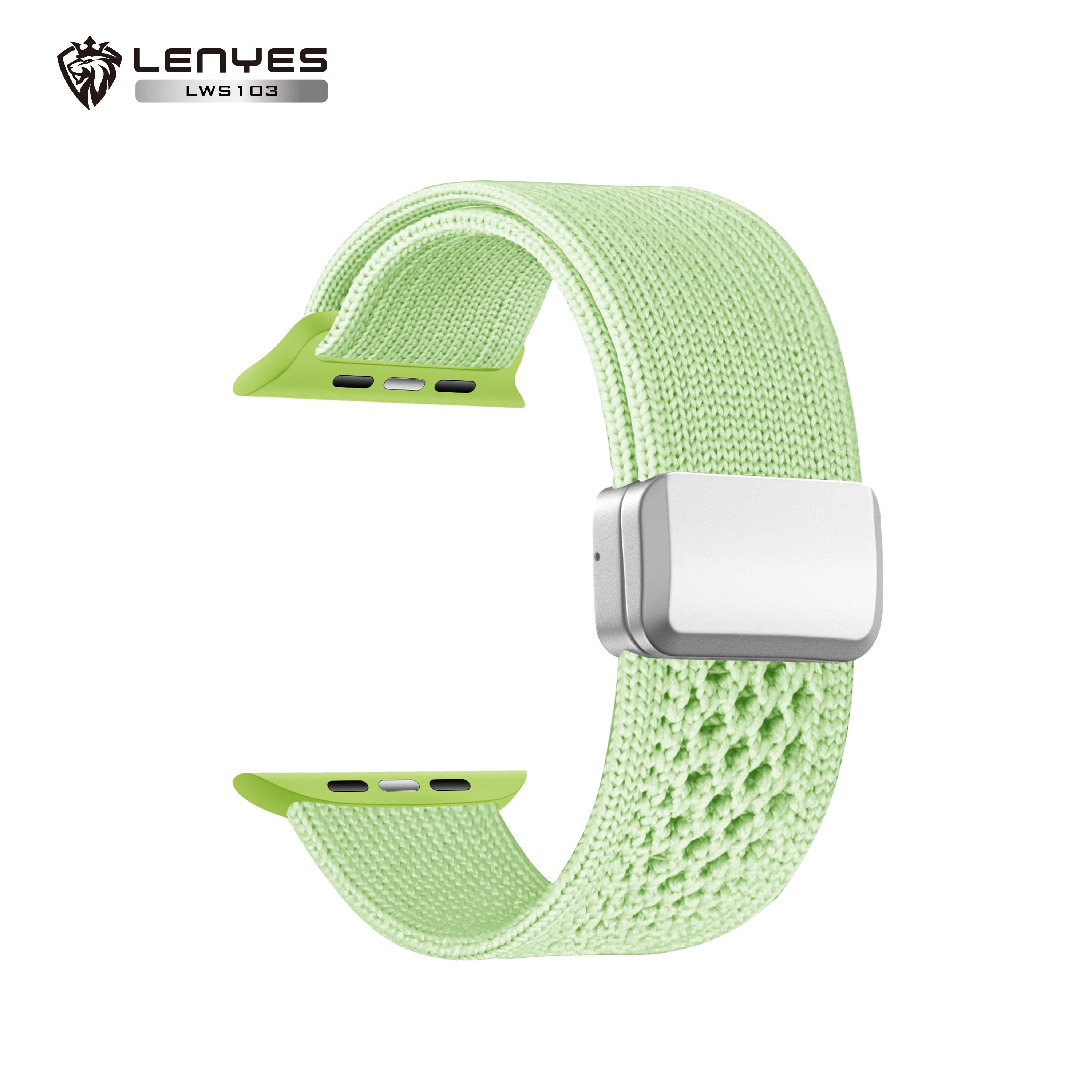 LENYES LWS103 Correa Nylon Trenzado Apple Watch Deportiva Transpirable Universal 38-49mm