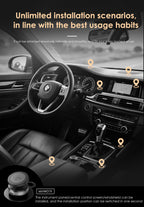 LENYES MHW019 Soporte Coche Carga Inalámbrica 15W Ventosa Eléctrica 360° Negro