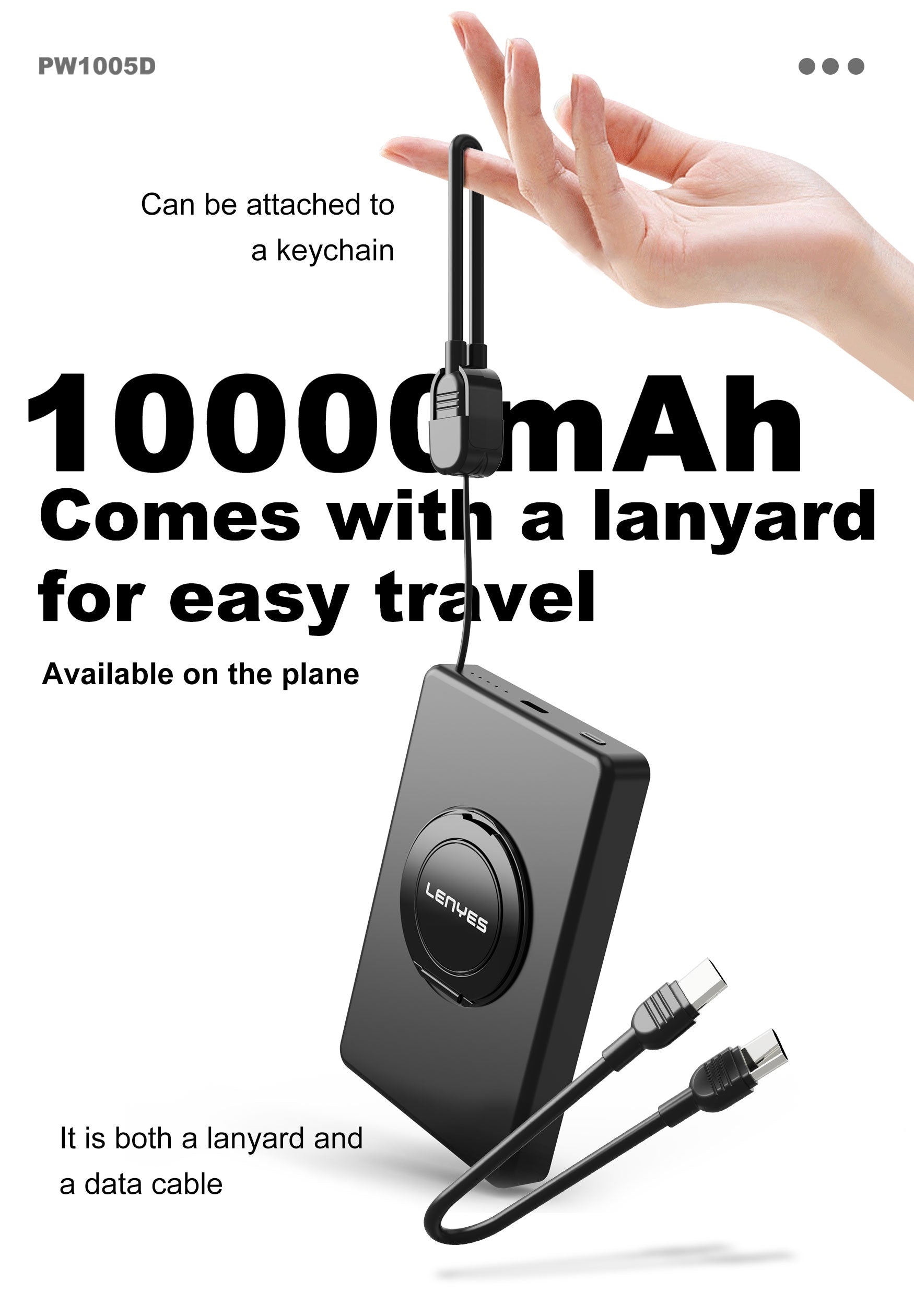 Powerbank 10.000mAH magnetico PW1005D