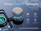 LENYES PW330 Cargador Inalámbrico 3en1 15W MagSafe Plegable Aluminio Negro