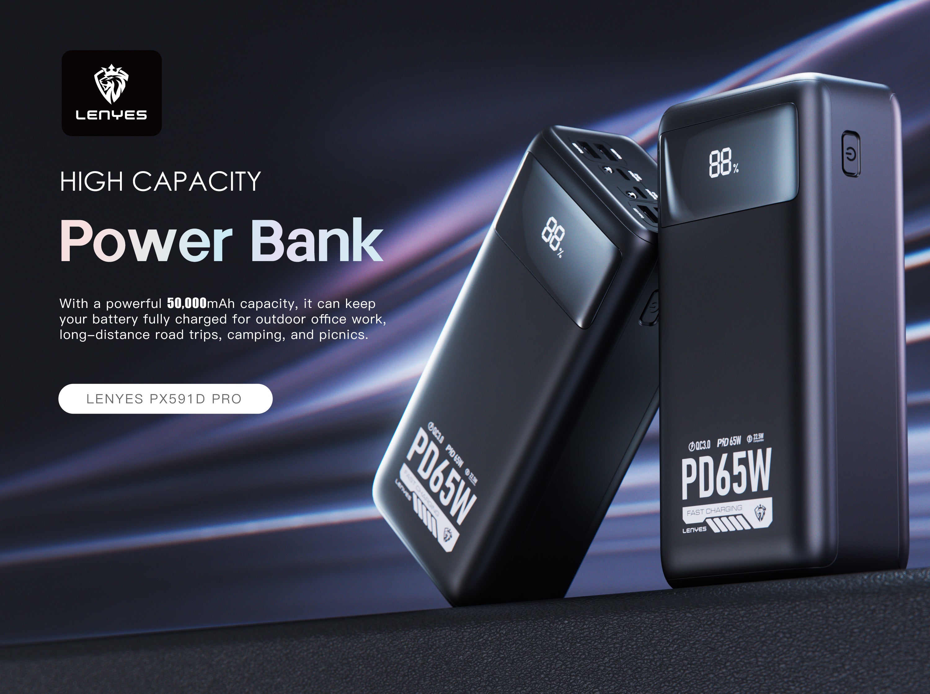 Powerbank 50.000 mAH PX591D