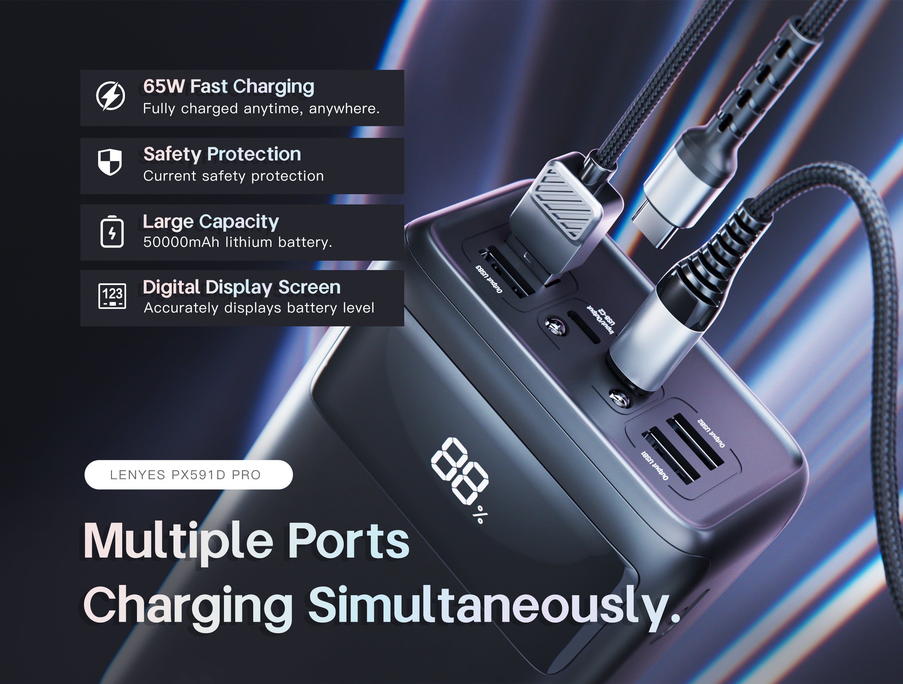 Powerbank 50.000 mAH PX591D