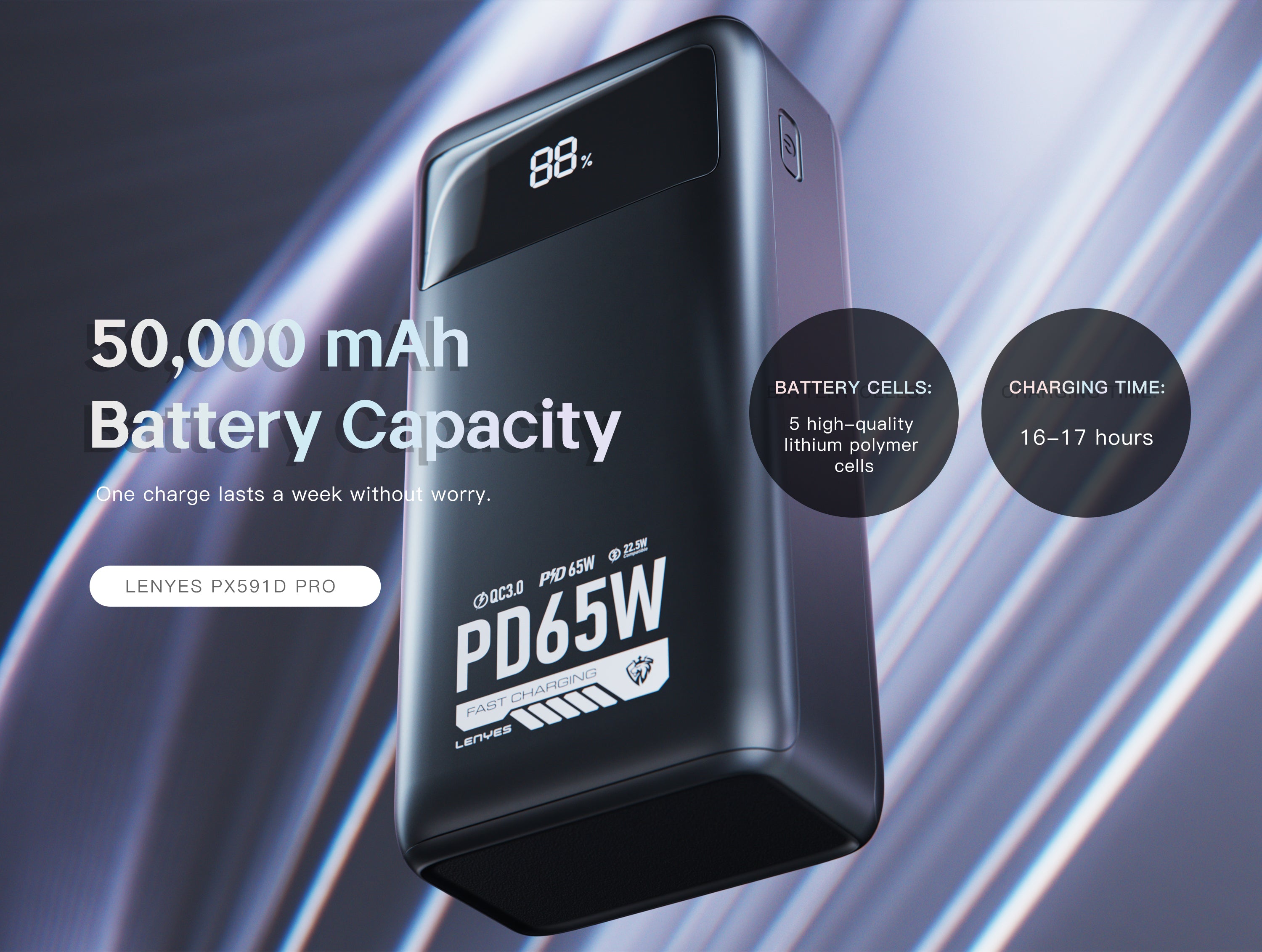 Powerbank 50.000 mAH PX591D