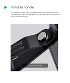 LENYES S875 Altavoz Bluetooth Inalámbrico Potente IPX6 TWS Negro