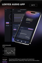 LENYES S875 Altavoz Bluetooth Inalámbrico Potente IPX6 TWS Negro