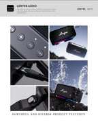 LENYES S875 Altavoz Bluetooth Inalámbrico Potente IPX6 TWS Negro