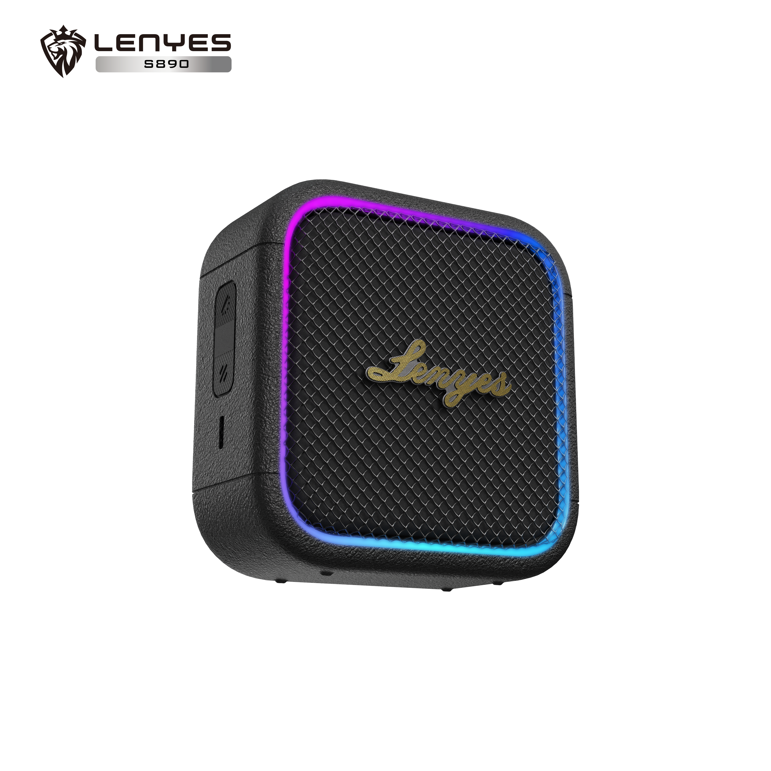 LENYES S890 Altavoz Bluetooth Potente IPX6 TWS 15 Horas Negro