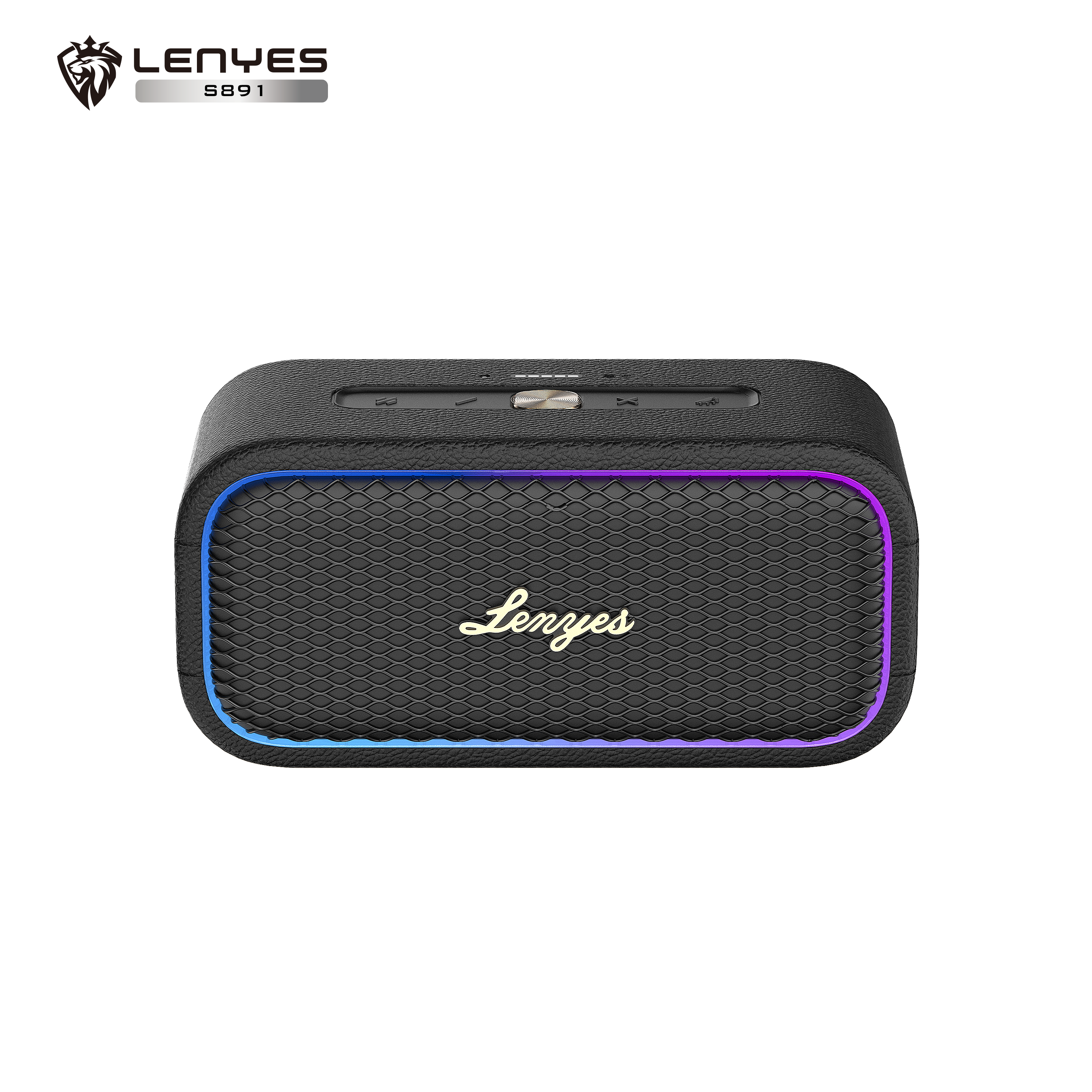 LENYES S891 Altavoz Bluetooth Potencia Extrema IPX6 TWS 15 Horas Negro