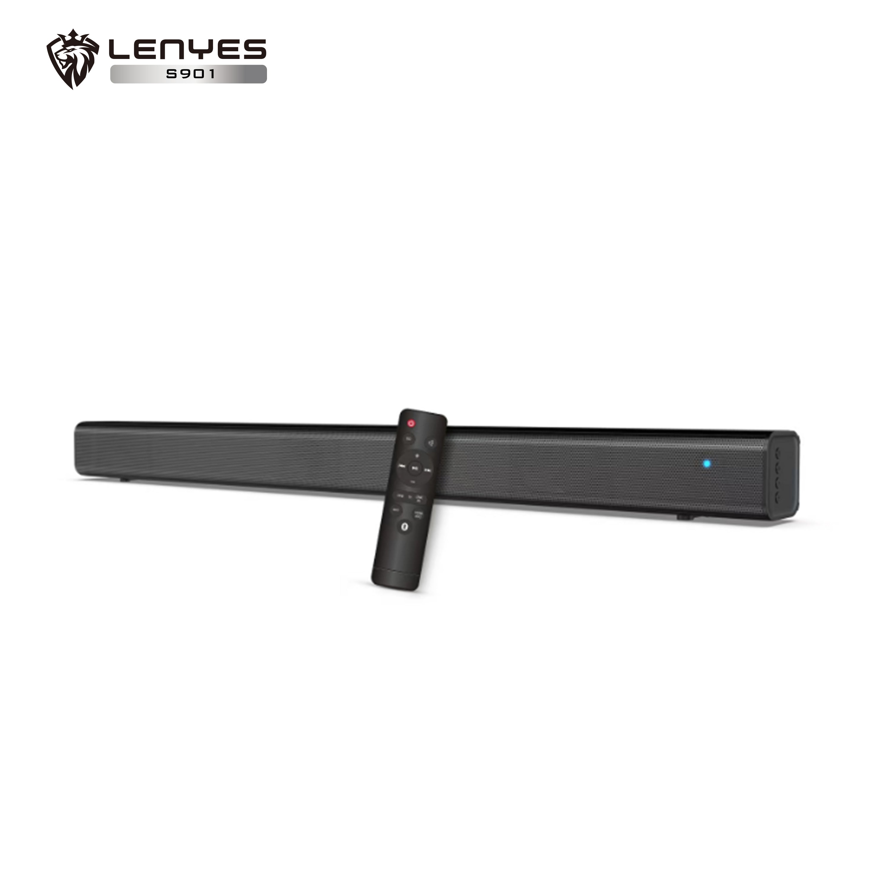 LENYES S901 Altavoz Bluetooth Profesional IPX6 TWS 15h Power Bank Negro