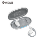 LENYES AIR 202 WHITE Auriculares Bluetooth 5.4 Abiertos con Gancho - IPX4 Resistentes al Agua 32h Batería