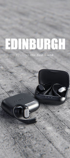 LENYES AIR 201 BLACK Auriculares Bluetooth 5.4 Deportivos con Gancho de Oreja - Resistentes al Sudor