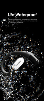LENYES AIR 201 BLACK Auriculares Bluetooth 5.4 Deportivos con Gancho de Oreja - Resistentes al Sudor