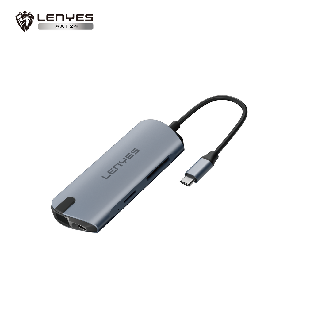 AX124 Tipo-C HUB 8 en 1 -Lenyes
