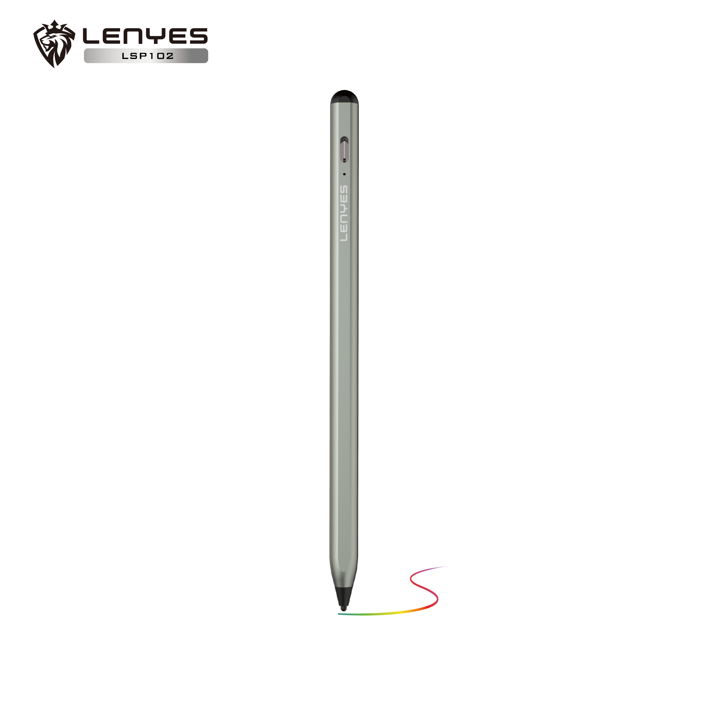 LENYES LSP102 Stylus Pen Activo Rechazo Palma 8-10h USB-C iPad Android Blanco