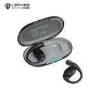 LENYES AIR 202 BLACK Auriculares Bluetooth 5.4 Abiertos con Gancho - IPX4 Resistentes al Agua 32h Batería