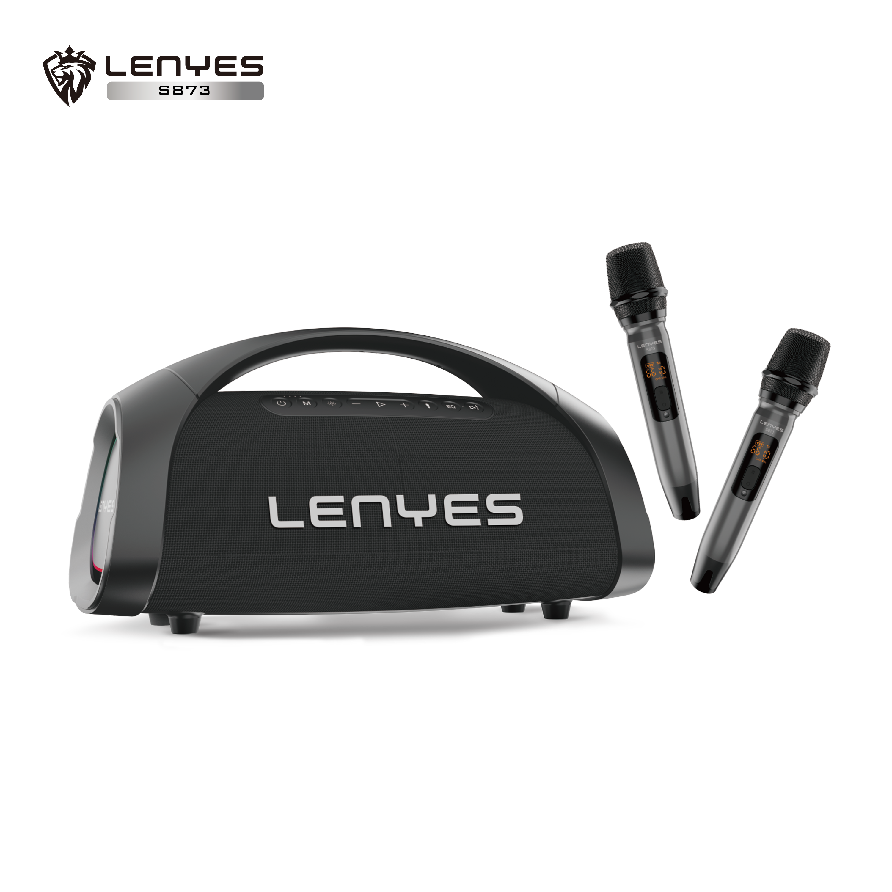LENYES S873 Altavoz Bluetooth Premium IPX6 TWS Alta Resolución Negro